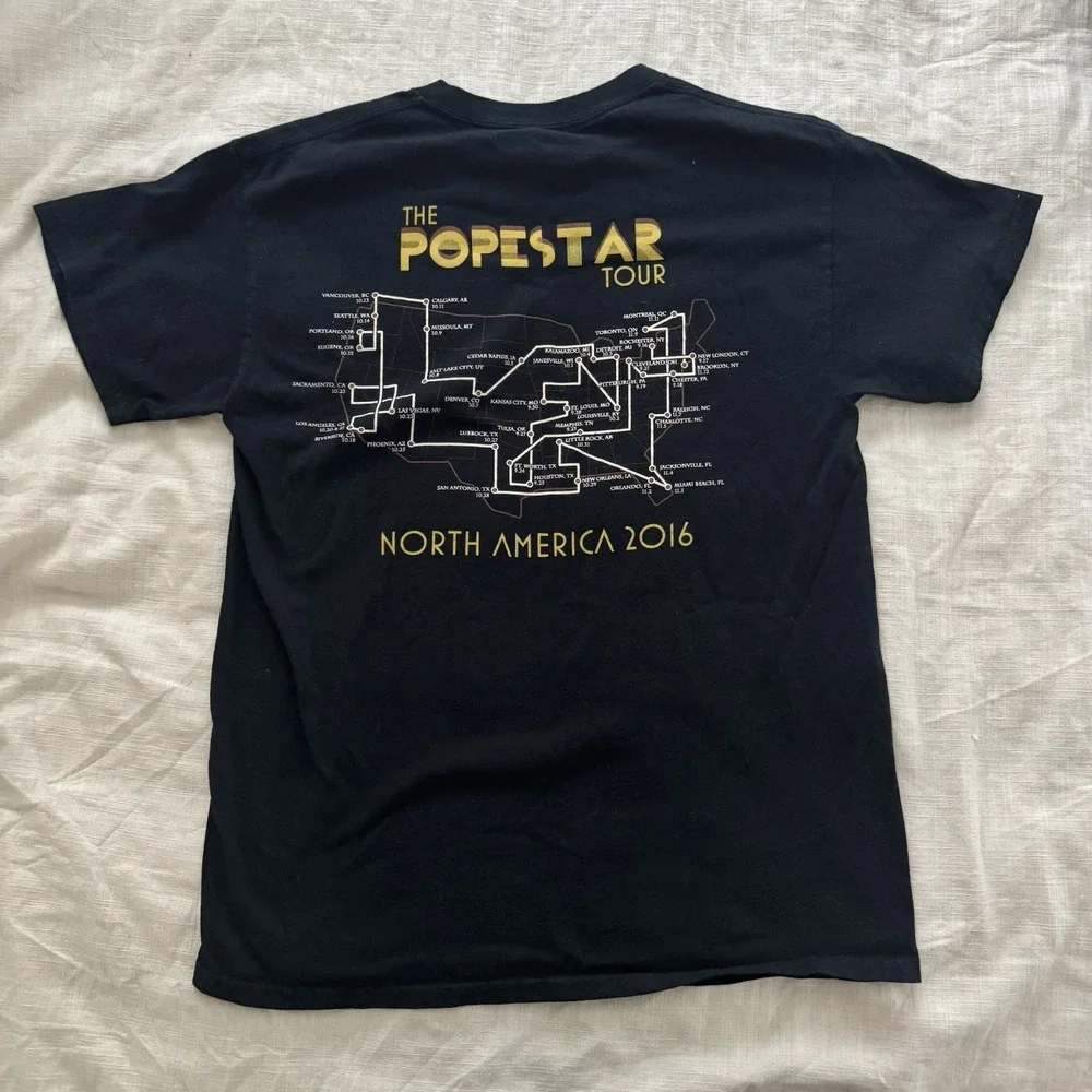 Ghost Popestar Tour Gildan Band‎ Graphic Tee Medium 2016 Rock Grunge Rare Merch - Picture 5 of 5